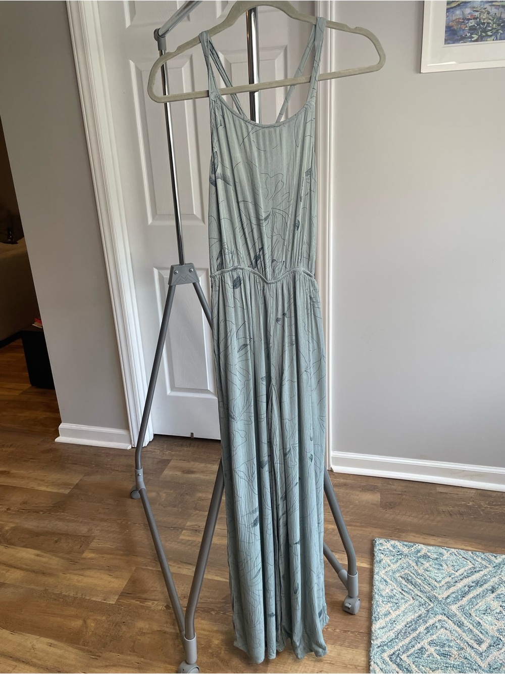 O’Neill Light Sage Green Floral Jumpsuit